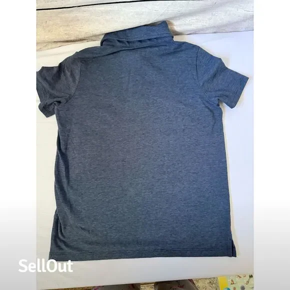 Vineyard Vines Boys Edgartown Polo Shirt Blue Size S Short Sleeve - Picture 2 of 6